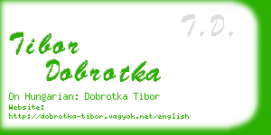 tibor dobrotka business card